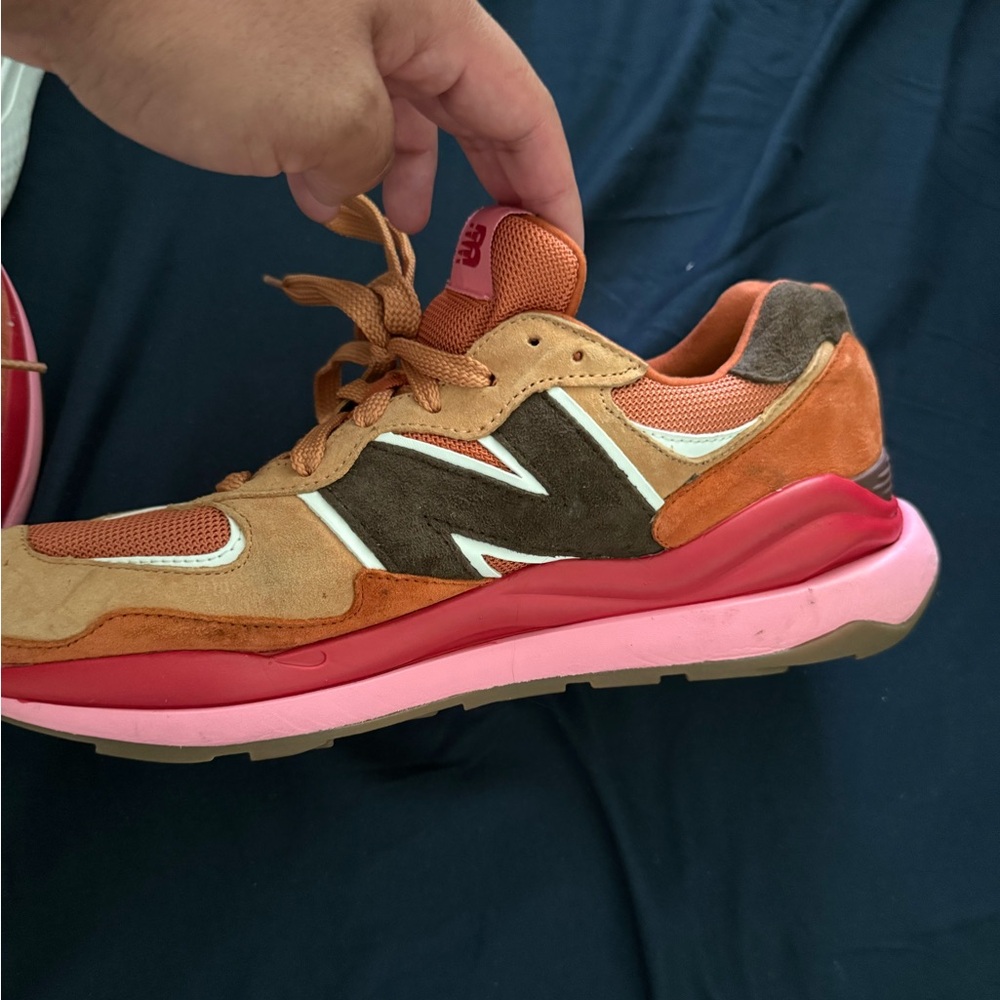 New Balance Orange and Brown Sneakers